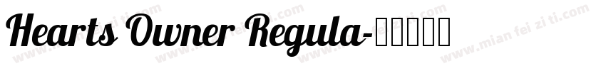 Hearts Owner Regula字体转换